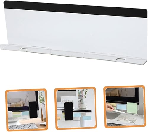 Miniatura 4 de ULTECHNOVO 2 unids Mensaje Paquete Estante Monitor Panel lateral Notas Tableros Memo Pad Monitor Mensaje Tablero de notas Tablero de notas Tablero