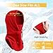 Oldelf Ski Mask Fleece Mask Warm Balaclava Stay Warm and Comfortable Face Mask for Men Women Breathable Sports Mask- Red