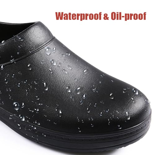 SECHRITE Chef Shoes Women Men Slip Resistant Garden Work Kitchen Shoes Waterproof Non Slip Nursing Clogs Food Service Shoe - Image 6