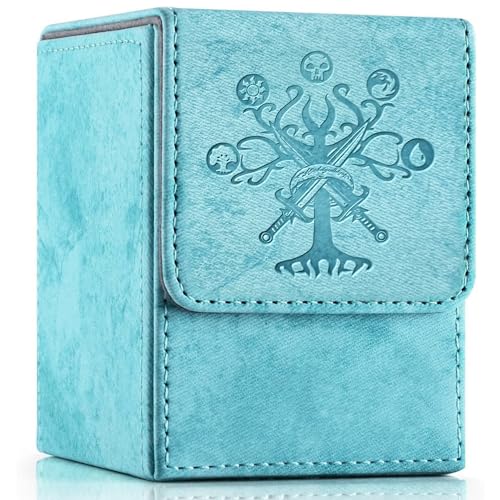PROMAXIBINDER MTG Commander Deck Box, Fits 100+ Sleeved Cards, Navy-Tree