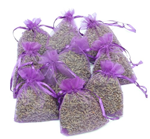 Quercus Living Large Lavender Bags (9x7centimetre) for Scented Drawers, Cupboards and Natural Anti Moth