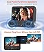FANGOR 7.5 Inch Dual Car DVD Player, Portable Headrest Video Player for Car with 5 Hours Rechargeable Battery, Last Memory, AV Out/in, Support USB/SD/Sync TV, All Regions (1 Player+1 LCD Screen)