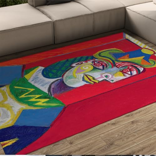 Tapis Picasso rectangulaire 150x240cm décoration intérieure salon - 2