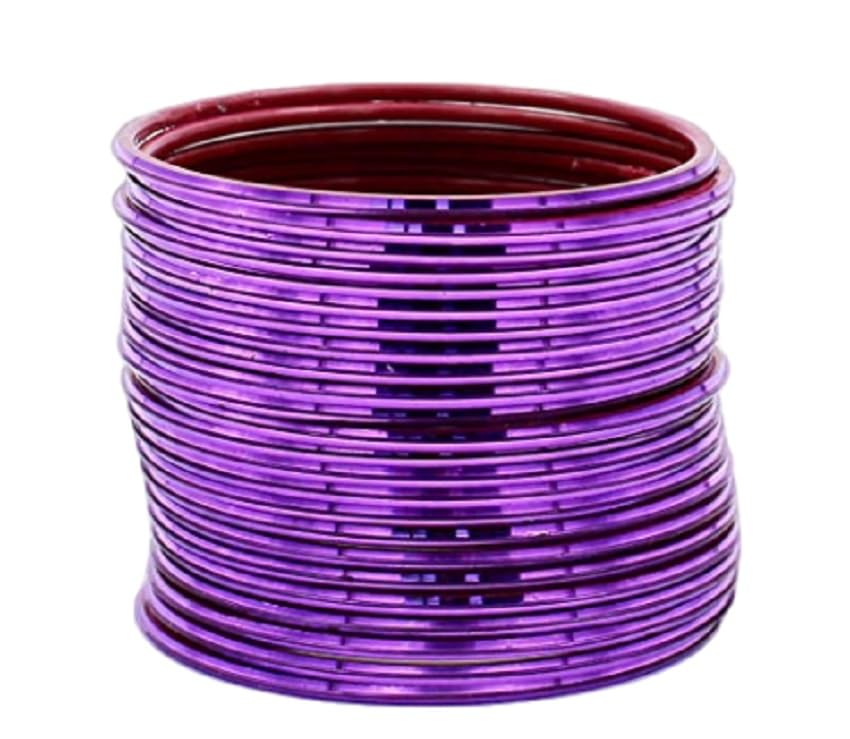 Oneness Plain Shining Glossy Finish Metal Bangles Set On Occasion Of Party And Functions For Women And Girls- (Pack Of 24)_ Phalsa_2.10 (B08L26Z598) Amazon Price History, Amazon Price Tracker