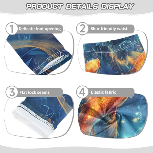 Toddler Girls Leggings Printed Yoga Pants Leggings Koi Carp for Kids3