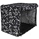 Molly Mutt Rocketman Abdeckung für Hundekäfige, 76,2 cm, Medium Kennel Cover misst 76,2 x 53,3 x 61 cm, Zwei Paneeltüren aufrollbar, aus maschinenwaschbarer 100% Baumwolle, die langlebig,