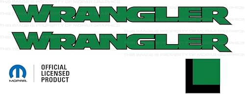 Miniatura 8 de Decal Mods Wrangler Hood - Calcomanía de vinilo para Jeep Wrangler JKJLJT (2007-2024), color negro con contorno azul FBBLUO (juego de 2)  FJ3V7