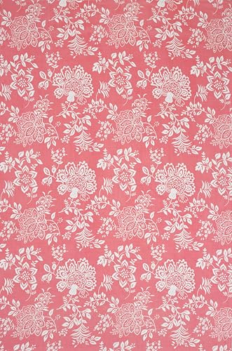 Image of Cotton Diwan Set Covers |8 Pieces Diwan Cover Set|300 TC Fabric| Pure Cotton Printed Deewan Set (1 Single Bedsheet, 2 Bolster Covers, 5 Cushion Covers)|Pink Paisley|SZDS 038