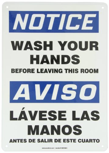 Panneau de lavage des mains pour sanitaires de restaurant et cuisines professionnelles