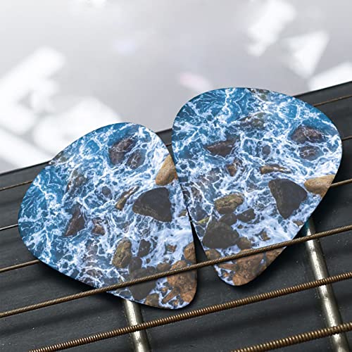 Ensemble de 12 médiators de guitare Sea Stones pour guitare acoustique, guitare électrique, contrebasse, ukulélé - Les Beatles, Paul McCartney, John Lennon, RIngo Starr, George Harrison Ensemble de 12 médiators de guitare Sea Stones pour guitare acoustique, guitare électrique, contrebasse, ukulélé – Image 8