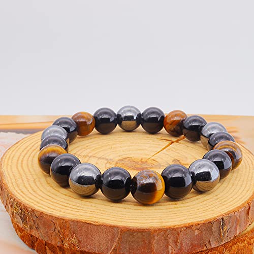 Pulsera de cuentas de piedra natural para hombre miniatura 6