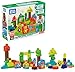 Mega Bloks Woodland Friends Preschool Building Set, Plant-Based Blocks, Multicolor