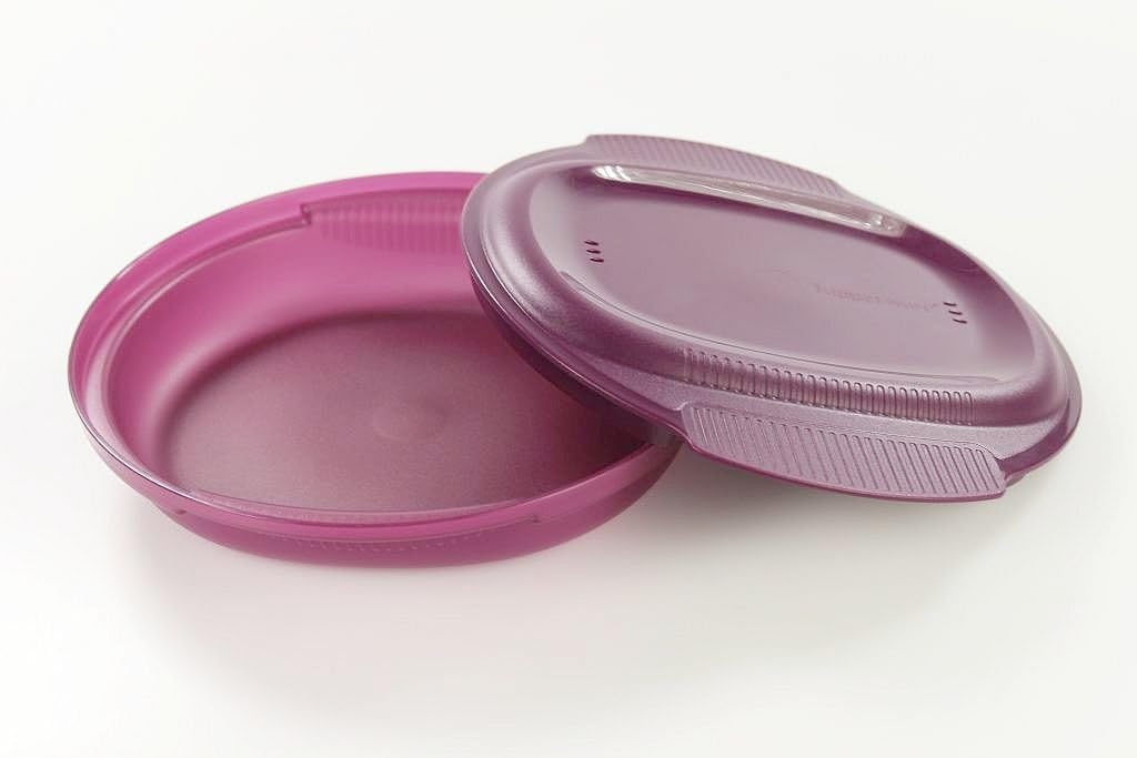 Tupperware Cuiseur Solo Micro-ondes 430 Ml Noir - Plat à Omelette 22 Cm