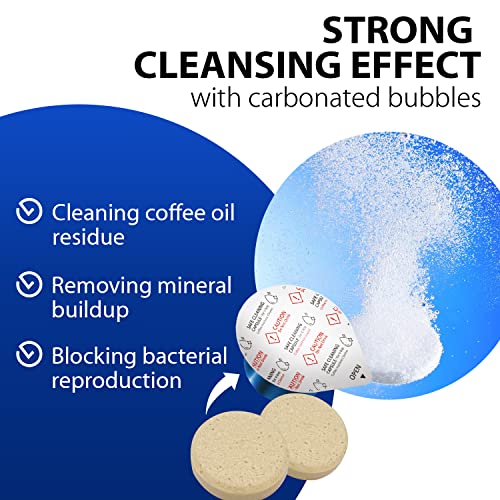Yegee Powerful Vertuo Cleaning Pods And Capsules Cleaner Kit - For Coffee Machines - Made From 100% Plant-Based 1St Grade Formula - Includes 6 Cleaning Capsules Only Compatible With Vertuo #TOP4