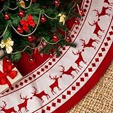 Plusieurs scénarios d’utilisation, rapport qualité-prix amélioré: Outre sa fonction de décoration de sapin, il peut également servir de couverture de table pour des fêtes de Noël ou être posé dans l’entrée/salon comme élément de décoration pour créer une atmosphère de fête. Après les vacances, il est facile à ranger : une fois plié, il occupe peu d’espace et ne nécessite pas de grand volume de stockage.