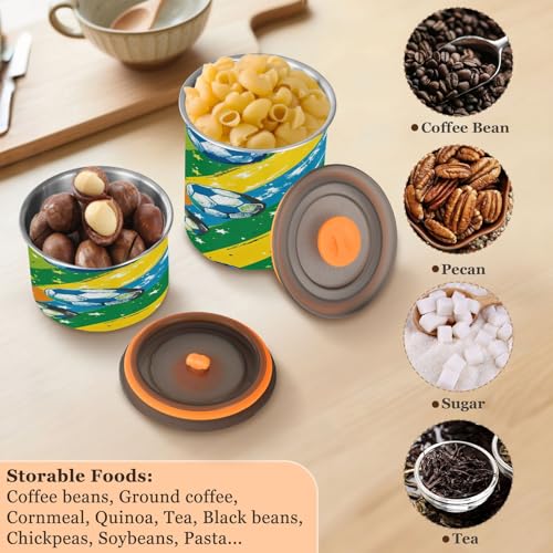 Contenedor de café al vacío sin aire Qilmy 30oz acero inoxidable miniatura 6