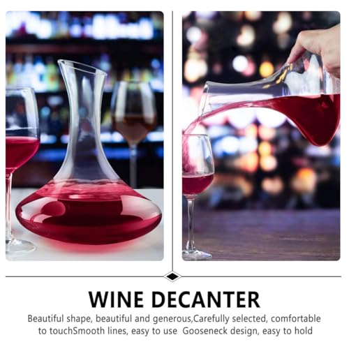 Carafe à vin en verre transparent Cabilock 1pc pour aération rapide - 8