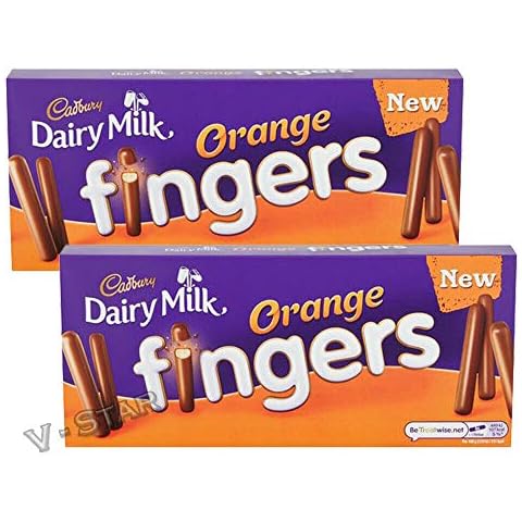 Cadbury Orange Fingers Milk Chocolate Biscuits 114g Cover