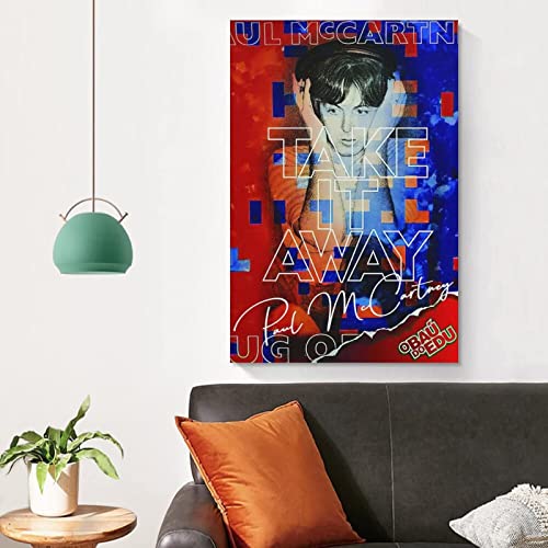 SHENGHUA Affiches et Impressions sans Cadre 60X90cm Paul Mccartney - Les Beatles, Paul McCartney, John Lennon, RIngo Starr, George Harrison SHENGHUA Affiches et Impressions sans Cadre 60X90cm Paul Mccartney – Image 4