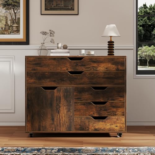 Caisson bureau 5 tiroirs pour ranger les documents et dossiers - 3