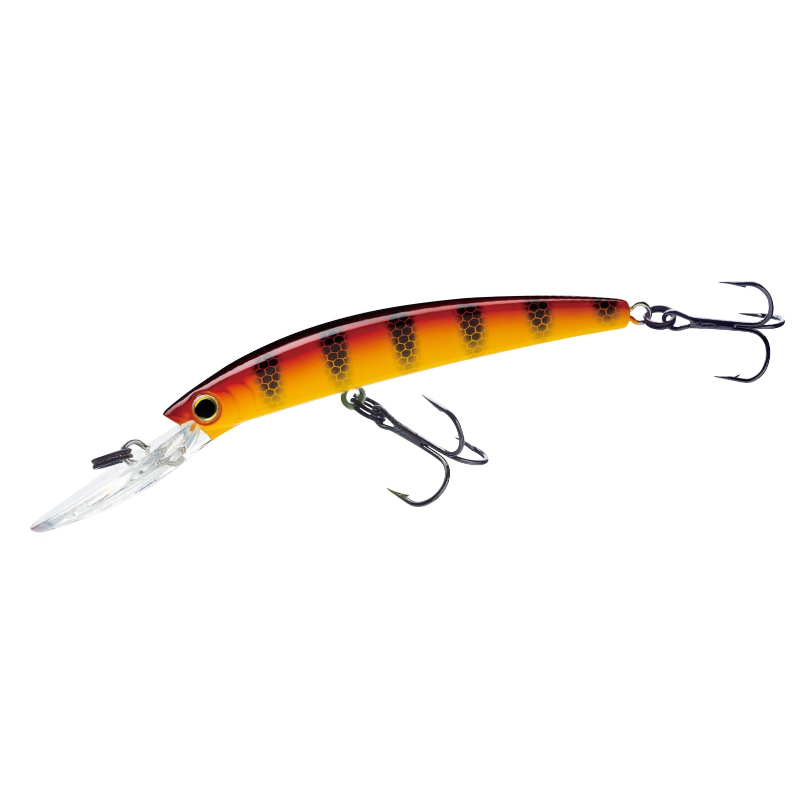 Yo-Zuri Crystal Minnow Deep Diver Walleye (F) 110mm 4-3/8" Hot Perch Floating Deep Diver Lure