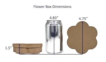 Amazon.com: AllStellar Flower Shaped Paper Mache Boxes