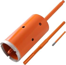 Kit Serra Copo Diamantada 65mm x 150mm + Haste SDS 180mm M12 – Furação Profissional em Alvenaria, Drywall, Gesso e Instalação de Ar Condicionado Split