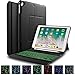 Produktbild ELTD Neues iPad 9.7" 2018/2017 Tastatur Hülle [Deutsches QWERTZ-Layout], Auto Schlaf/Wach Ultraslim Hülle mit 7 Farben LED Kabellose Tastatur für Apple iPad 9.7 2018/2017 9.7 Zoll [Schwarz]