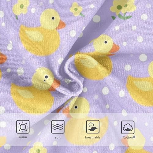 Wusikd Yellow Ducks Girls' Underwear Cotton Lavender Girls Briefs Soft Toddler Underwear 2T3