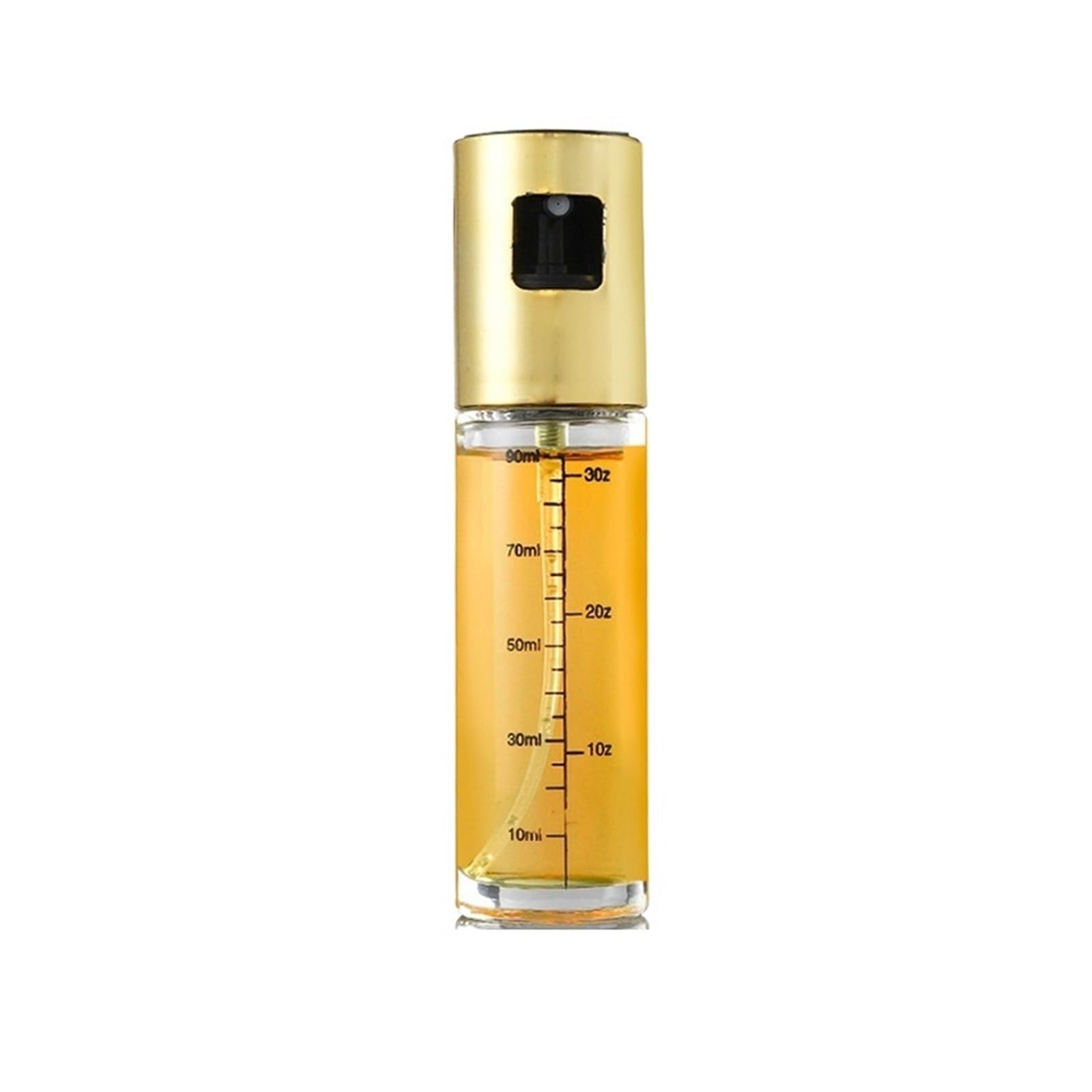 NGTFDCP Oil Dispenser, Glass Oil Sprayer For Cooking Spray Mister For Salad BBQ Kitchen Baking Empty Vinegar Bottle for Air Fryer, Salad(Golden-4PCS)