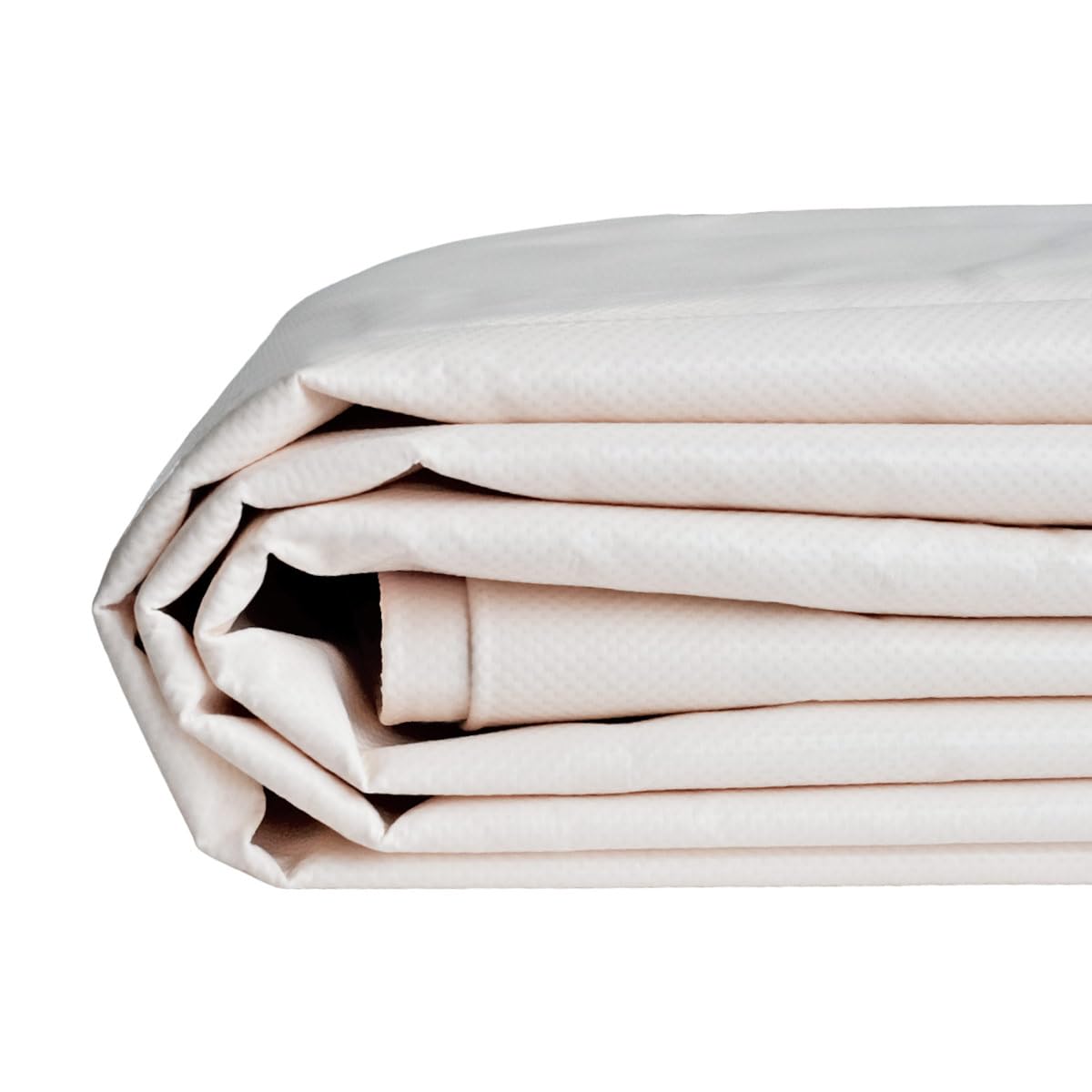 Tecplast Telo Ombreggiante Bianco Crema 3,5x3,5 m - Garantia de 8 Anni LP640BV - Frangivista PVC per Giardino, Balcone e terrazzo