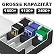 Mlikero Sammelkarten-Aufbewahrungsbox für 1800+ Karten, Magnetische Karten Deck-Box passend für MTG und Sports Karten, Premium Commander Karten Deck-Box mit 10 kompatiblen Kartenteilern