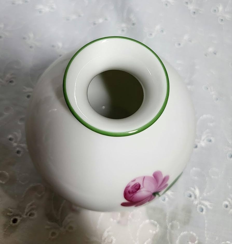 レア✨アウガルテン ウィンナーローズ フラワーベース 花瓶 ピンク薔薇 ヘレンド レア✨アウガルテン ウィンナーローズ フラワーベース 花瓶