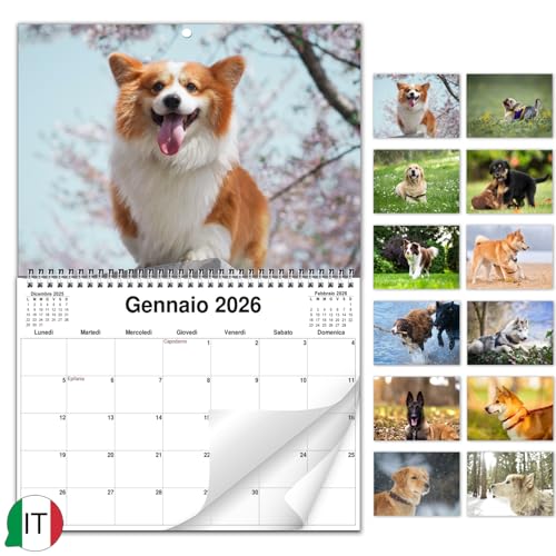 AEYAKA Calendario da Parete 2026 con Cani Foto e Adorabili di...