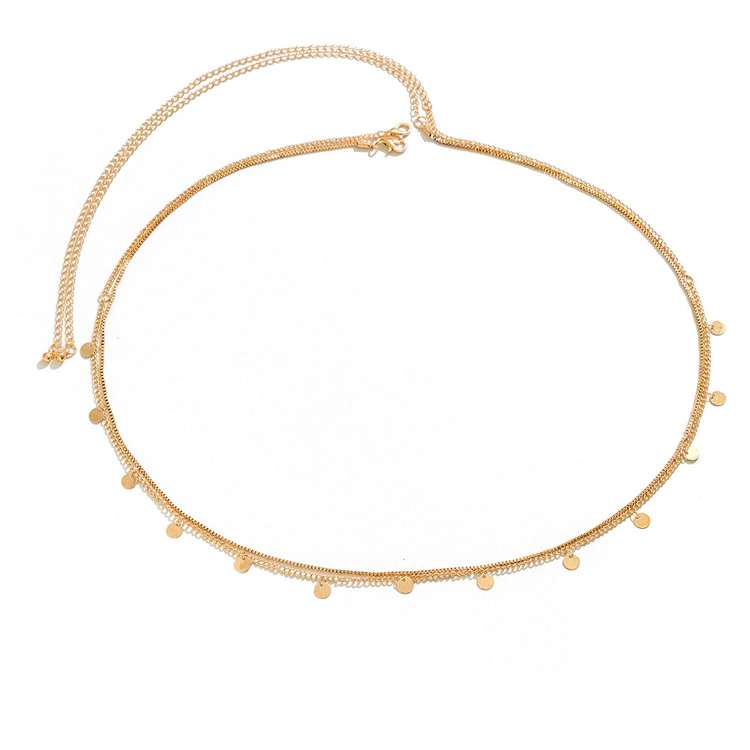 2 Layer Fancy Waist Chain Belly Chain Kamarbandh Jewellery for Women-image-36