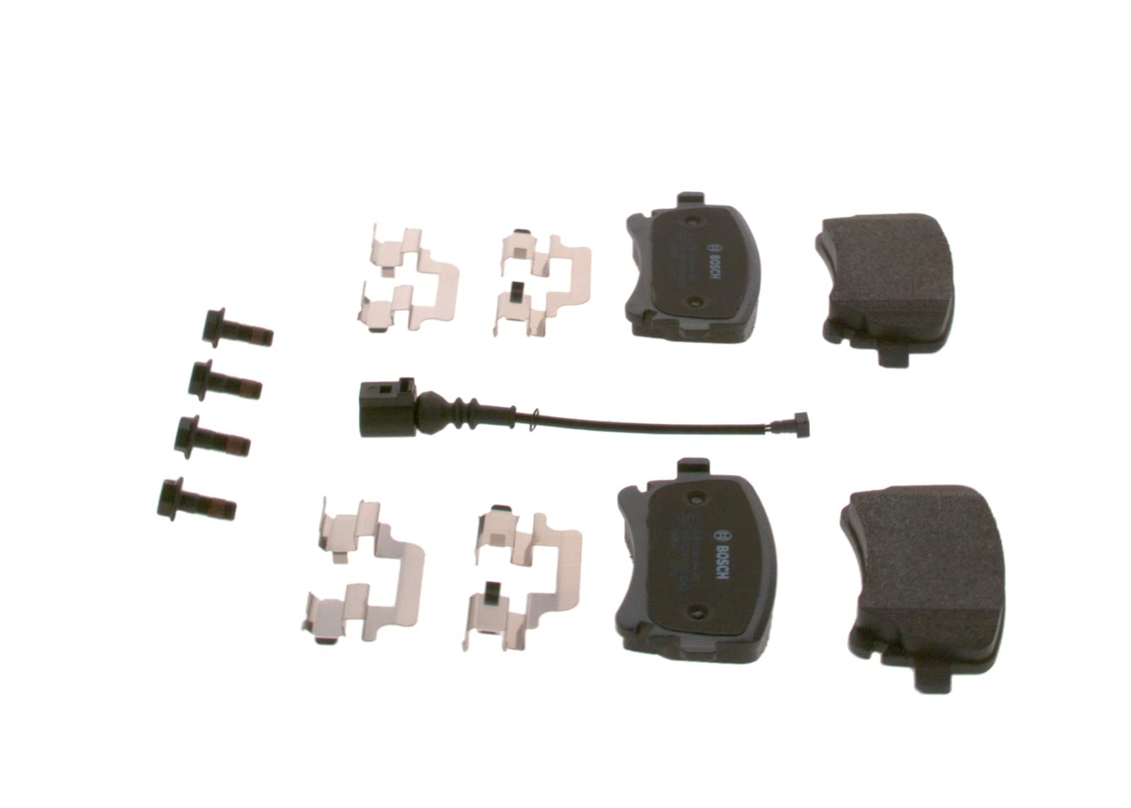 Bosch BP1701 - Pastiglie Freni Auto, Asse Posteriore - Qualità Bosch - Riduzione Del Rumore E Della Polvere - Certificazione ECE-R90 - Senza Rame - 1