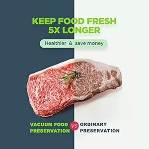 Precision Vacuum Sealer Machine, Powerful Pro Vacuum Food Sealer, 8-in-1 Easy Presets, 4 Food Modes, Dry&Moist&Soft&Delicate with Starter Kit, Compact Design(Silver) Precision Vacuum Sealer Machine Powerful Pro Vacuum Food Sealer 8 in 1 Easy Presets 4 Food Modes DryMoistSoftDelicate with Starter Kit Compact DesignSilver