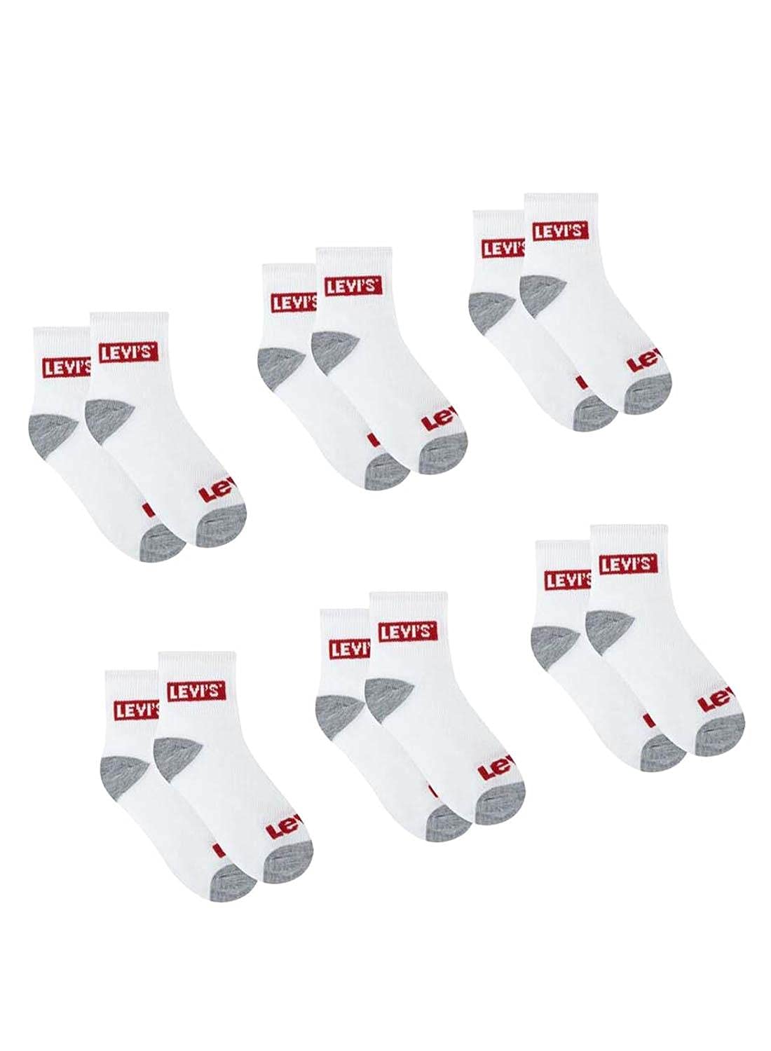 Levi's Pończochy Uniseks - dzieci Lhn Box Tab Mid Cut 6pk