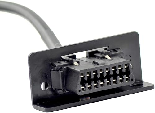 Miniatura 6 de Paquete de 5 iKKEGOL OBD2 OBD II Full 16 Pin Splitter Y Cable abierto J1962 1 macho a 2 hembra Conector Soporte de montaje debajo del salpicadero