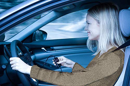 image for 2pc. Black Heated Car Seat Cushion with 1 Integrated Plug Adjustable T