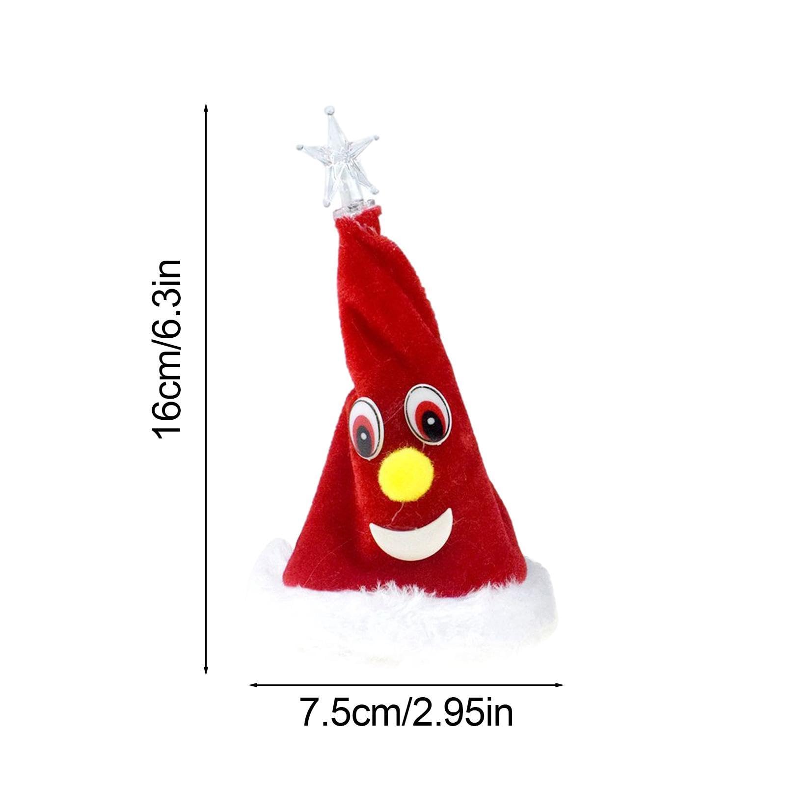 Bonnet Père Noël Chantant Et Dansant - Fonction Musicale électrique - Pour Fêtes, Décorations, Adultes Et Enfants