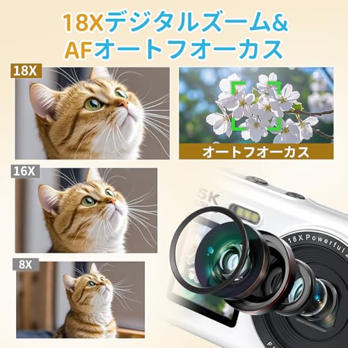 Nicoway(ニコウェイ) デジカメ 5K 80MP WIFI機能 S96 の商品画像 3