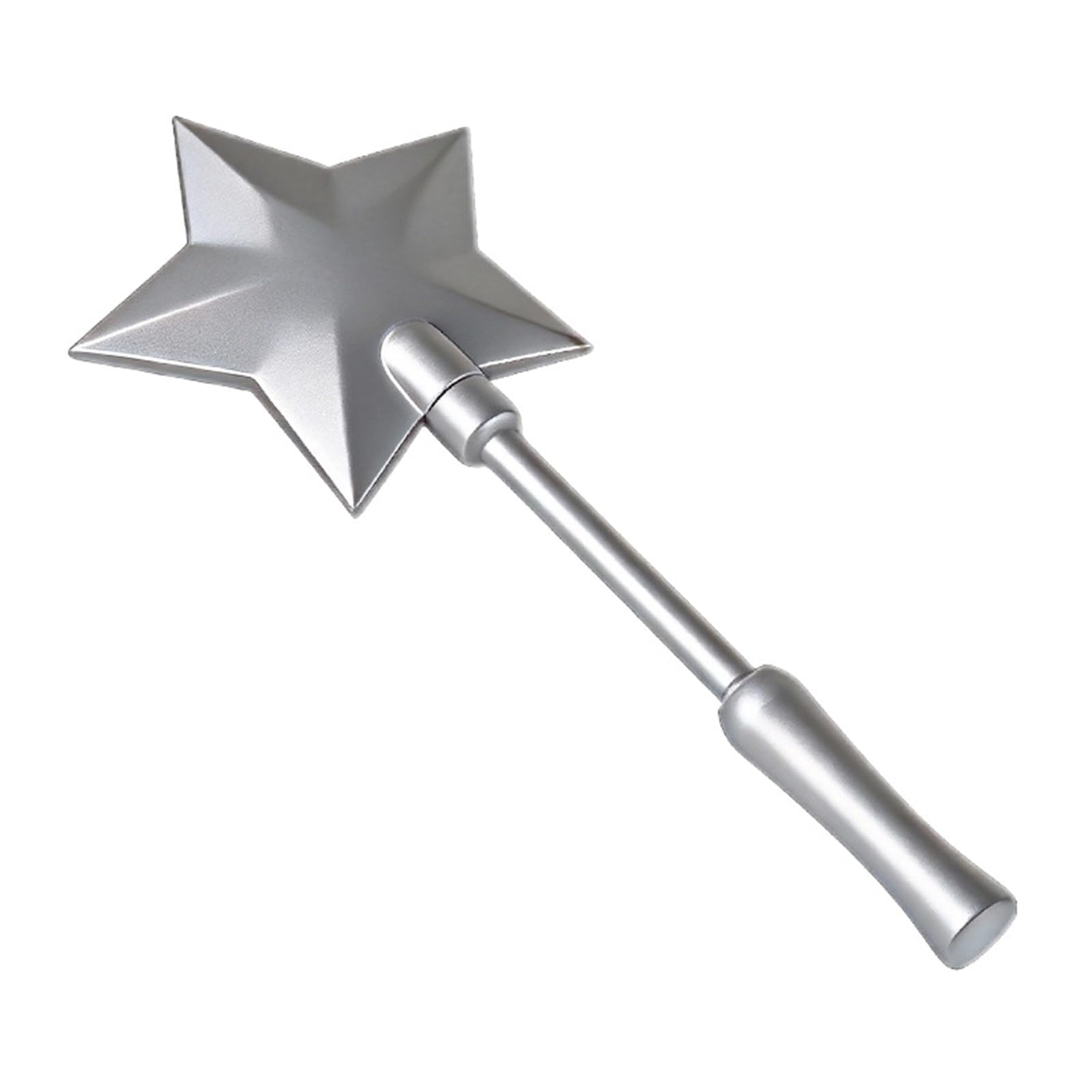 warkul Magical Tap to Pay Wand – 3D Printed Star Contactless Payment Stick with Hidden Card Slot, Funny Credit Card Holder for Kids & Adults, Novelty Gift for Parties, Raves & Pranks (Silver)