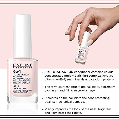 Eveline Cosmetics Konzentriert Nagel Serum für Fußnägel Total Action 9in1 | 12 ml | Nagelpflege und Behandlung gegen… – Bild 6