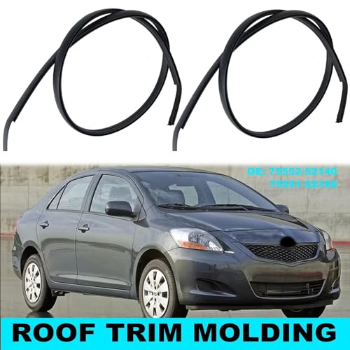 Tiras de sellado de techo para Toyota Yaris Sedan 2007-2011 moldura goteo 145cm 7555252140 4