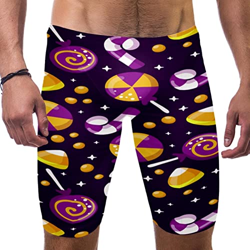 Bañador de caramelos de Halloween para hombre que busca un estilo cómodo