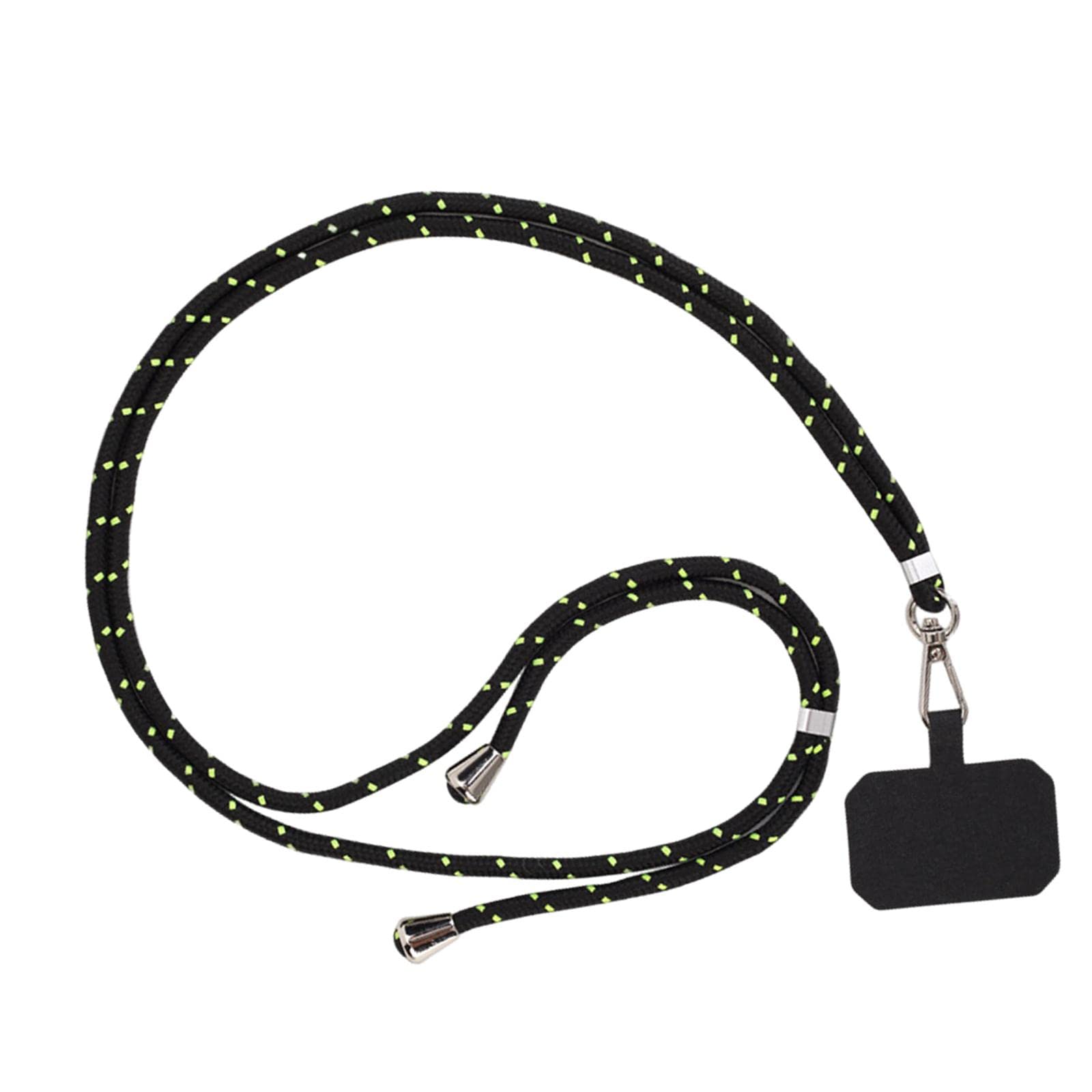 Lanière smartphone universelle ajustable en polyester léger bicolore vert noir - 8