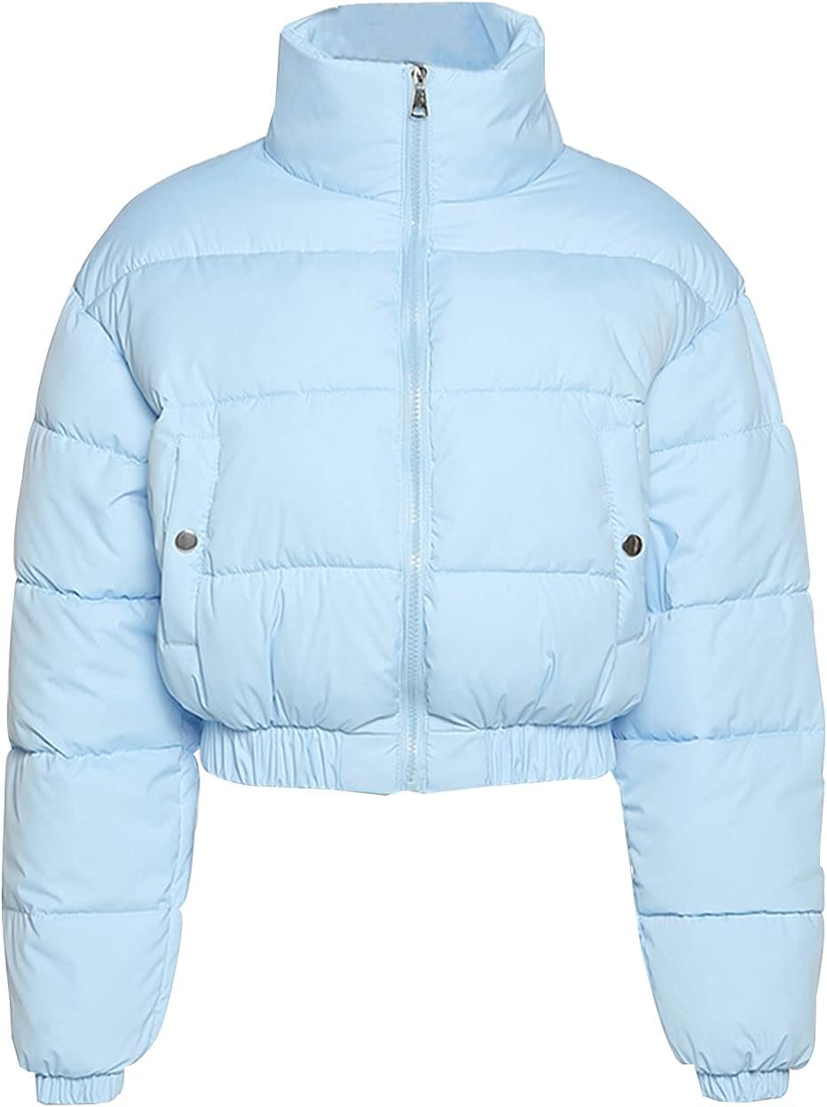 Manteaux écourtés matelassés de survêtement de Veste de Puffer des Femmes