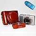 Produktbild First2savvv XJPT-HX60-09G10 braun Ganzkörper- präzise Passform PU-Leder Kameratasche Fall Tasche Cover für Sony DSC HX60 HX50 HX30 mit SD-Kartenleser