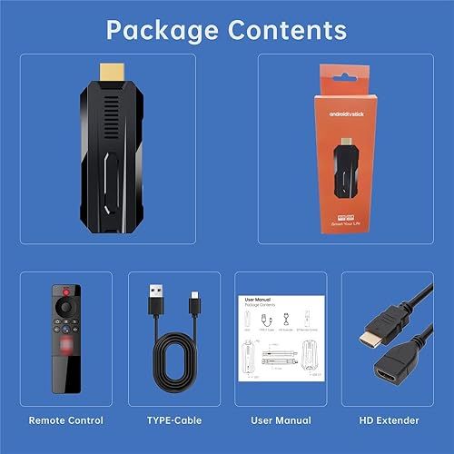 Miniatura 7 de Android 13.0 TV Sticker DDR4 2GB RAM 16GB ROM RK3528 Quad-Core 64bit WiFi6 Dual 2.4G5.8G WiFi BT5.0 8K HDR10+ Ultra USB HD Smart TV Dongle